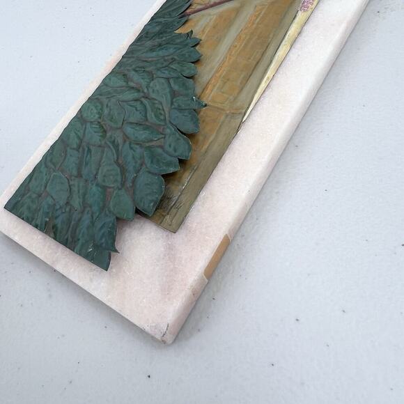 Vintage Handmade Painted Cutout Metal Wall Art "Kirche" Wurttemberg Germany - Picture 4 of 9